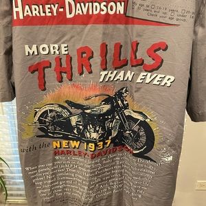 Harley Davidson short sleeve button up